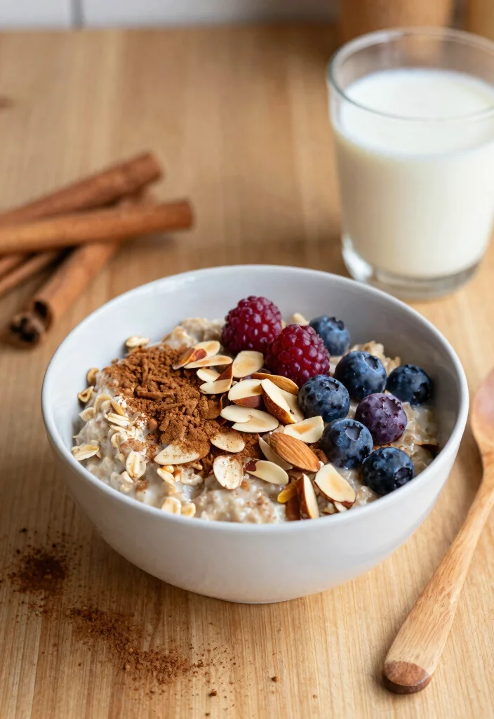 10 Low Carb Vegan Breakfast Recipes for Light Mornings 8. Cinnamon Almond Oatmeal 0
