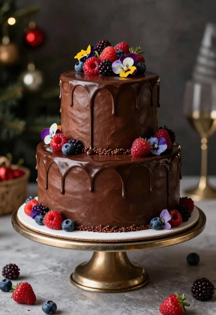 10 New Years Dessert Recipes for a Festive Finish 4. Vegan Chocolate Cake 0