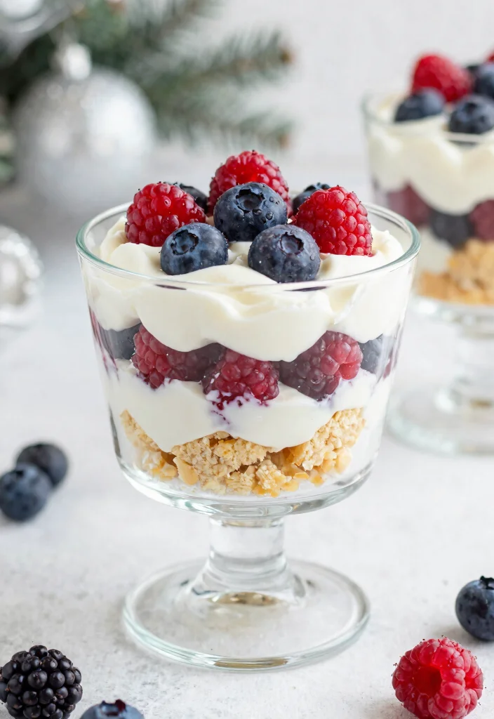 10 New Years Dessert Recipes for a Festive Finish 5. Berry Trifle 0
