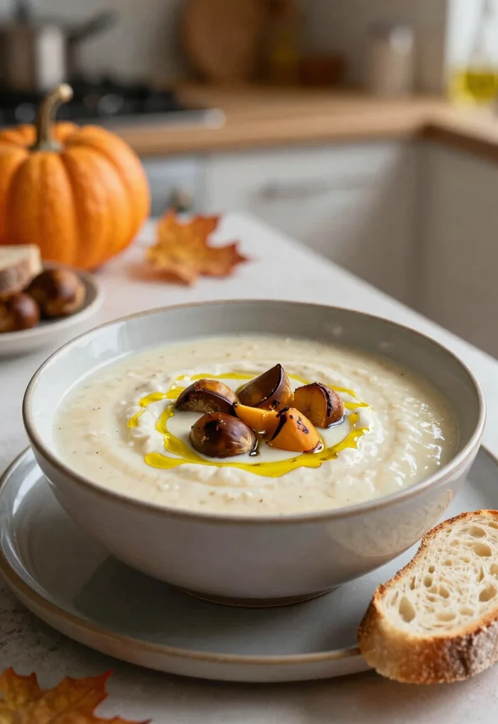 10 Vegan Chestnut Recipes for Seasonal Comfort 7. Roasted Chestnut Soup 0