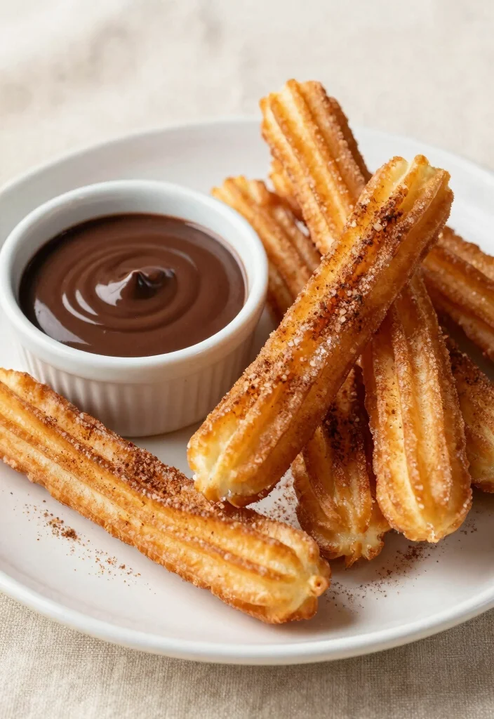 10 Vegan Mexican Dessert Recipes with Bold Sweet Flavor 4. Churros with Chocolate Sauce 0