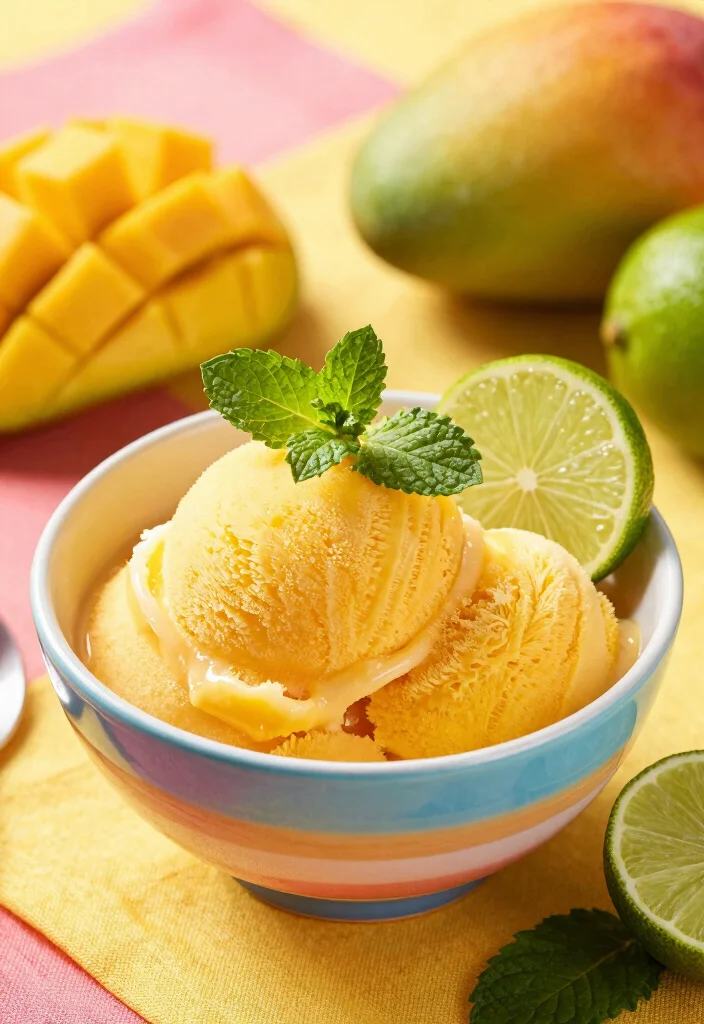 10 Vegan Mexican Dessert Recipes with Bold Sweet Flavor 5. Mango Sorbet 0