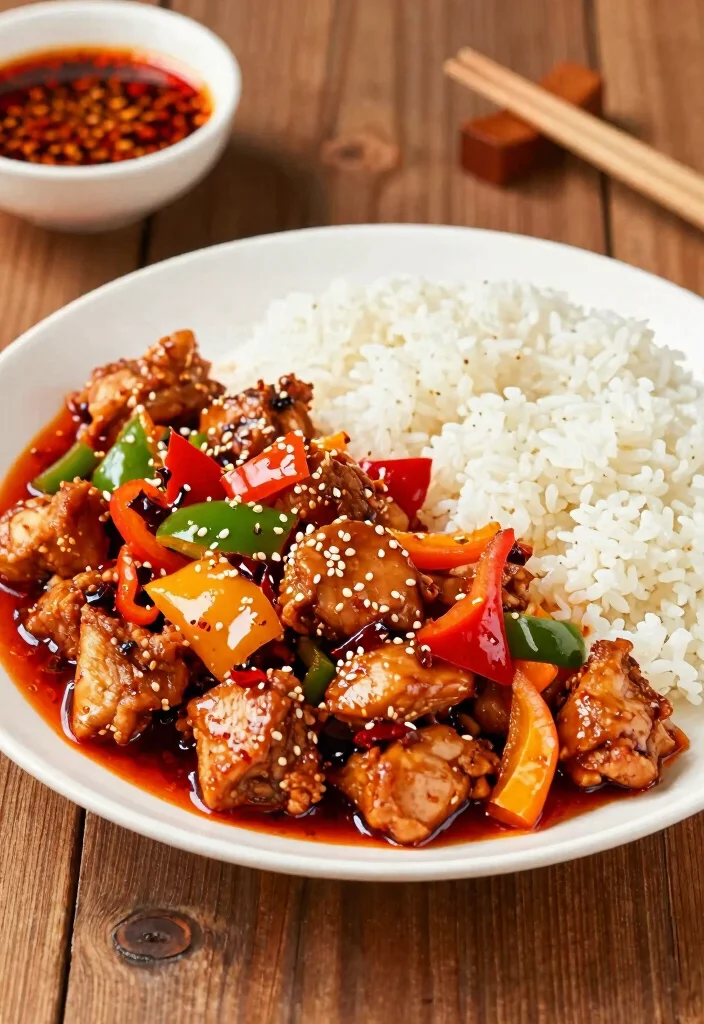 12 Asian Chicken Dinner Recipes with Bold Flavor 3. Spicy Szechuan Chicken 0