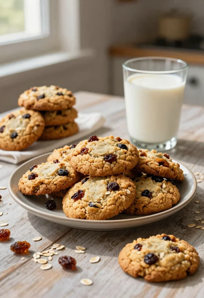 12 Cookie Dessert Recipes for Classic Sweet Baking 3. Oatmeal Raisin Cookies 0