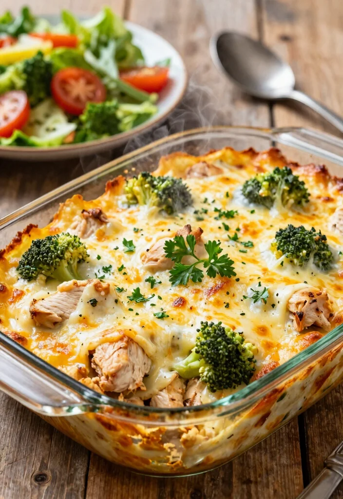 12 Dump and Bake Dinner Recipes for Easy Nights 1. Cheesy Chicken and Broccoli Casserole 0