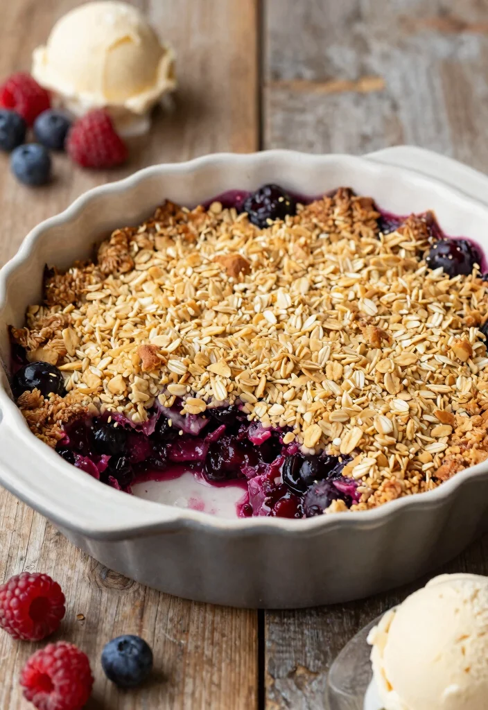 12 Fresh Fruit Dessert Recipes for Light Natural Sweetness 9. Mixed Berry Crumble 0