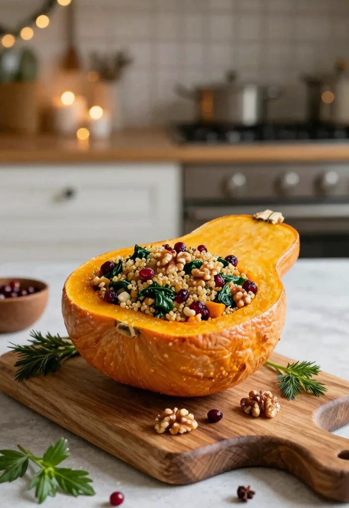 12 Healthy Christmas Dinner Recipes for a Lighter Holiday 1. Stuffed Butternut Squash 0