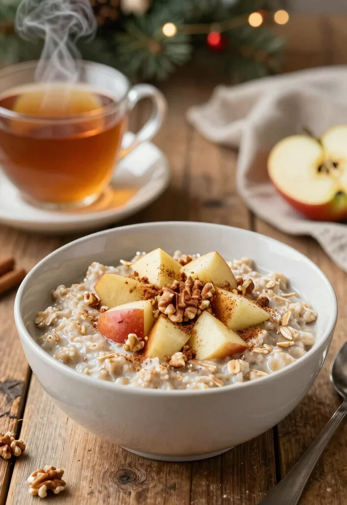 12 Healthy Christmas Dinner Recipes for a Lighter Holiday 6. Apple and Cinnamon Oatmeal 0