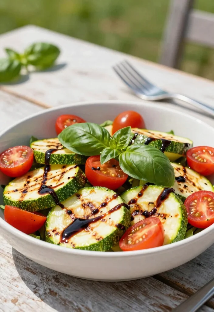 12 Healthy Grilled Recipes for Clean Bold Flavor 7. Grilled Zucchini and Tomato Salad 0