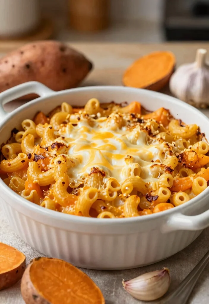 12 Healthy Macaroni Recipes for Comfort Without Guilt 11. Sweet Potato Macaroni Bake 0