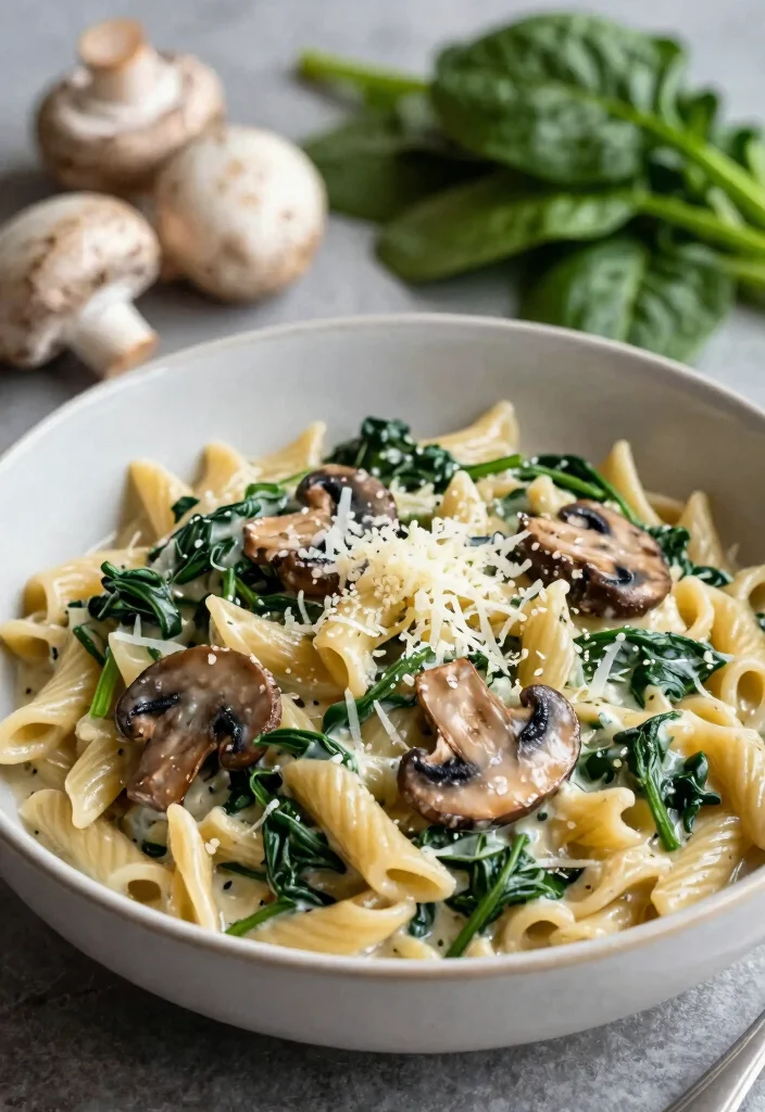 12 Healthy Macaroni Recipes for Comfort Without Guilt 12. Mushroom and Spinach Macaroni 0