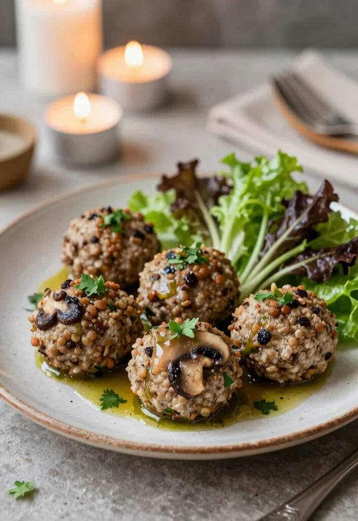12 Healthy Meatball Recipes for Lean Comfort Meals 6. Lentil and Mushroom Meatballs 0