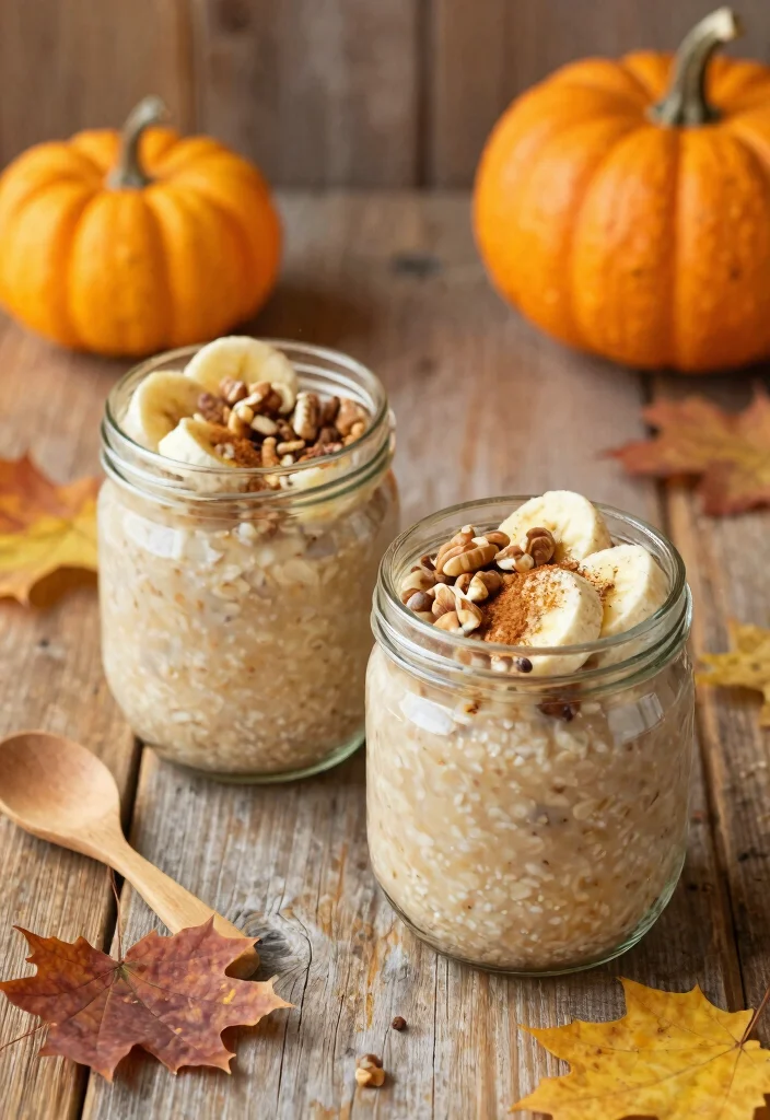 12 Healthy Recipes Using Pumpkin Puree for Cozy Meals 2. Pumpkin Spice Overnight Oats 0