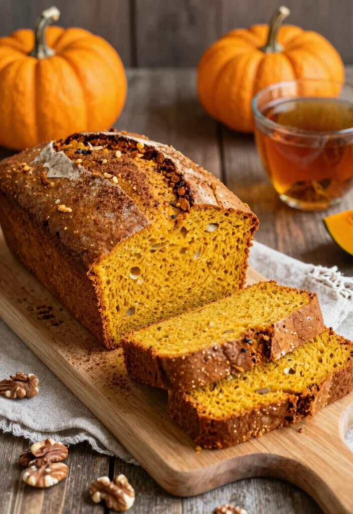 12 Healthy Recipes Using Pumpkin Puree for Cozy Meals 3. Pumpkin Bread 0