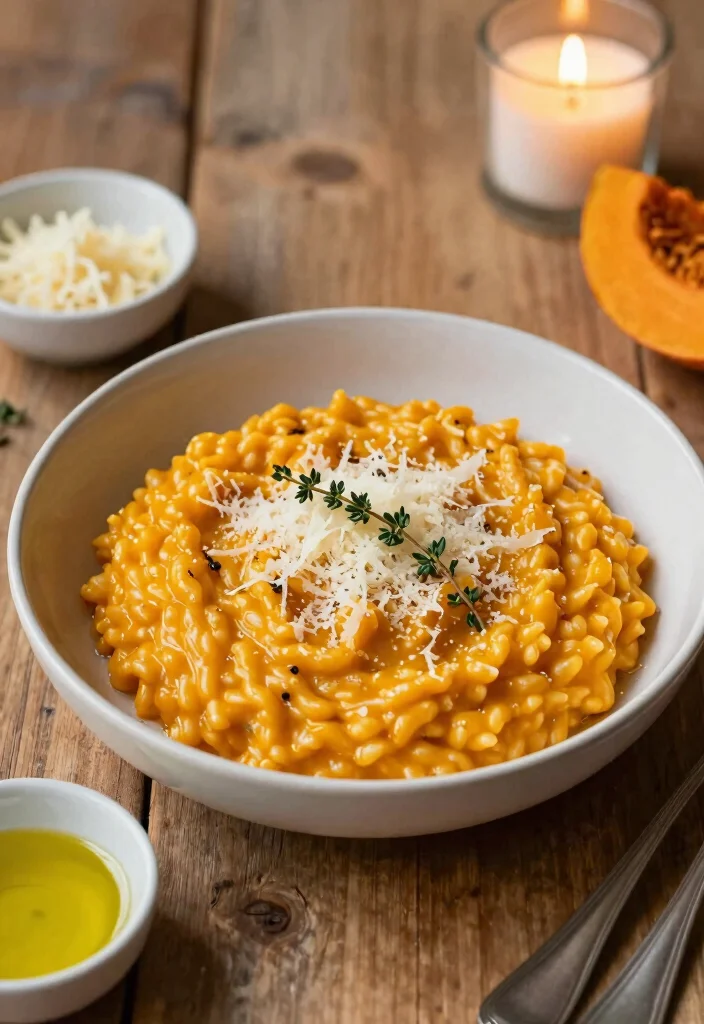 12 Healthy Recipes Using Pumpkin Puree for Cozy Meals 9. Pumpkin Risotto 0