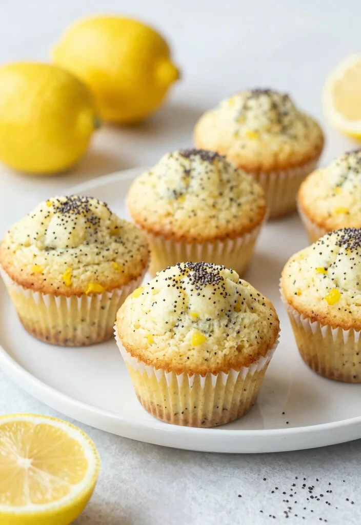 12 Healthy Vegan Baking Recipes for Clean Sweet Treats 12. Lemon Poppy Seed Muffins 0
