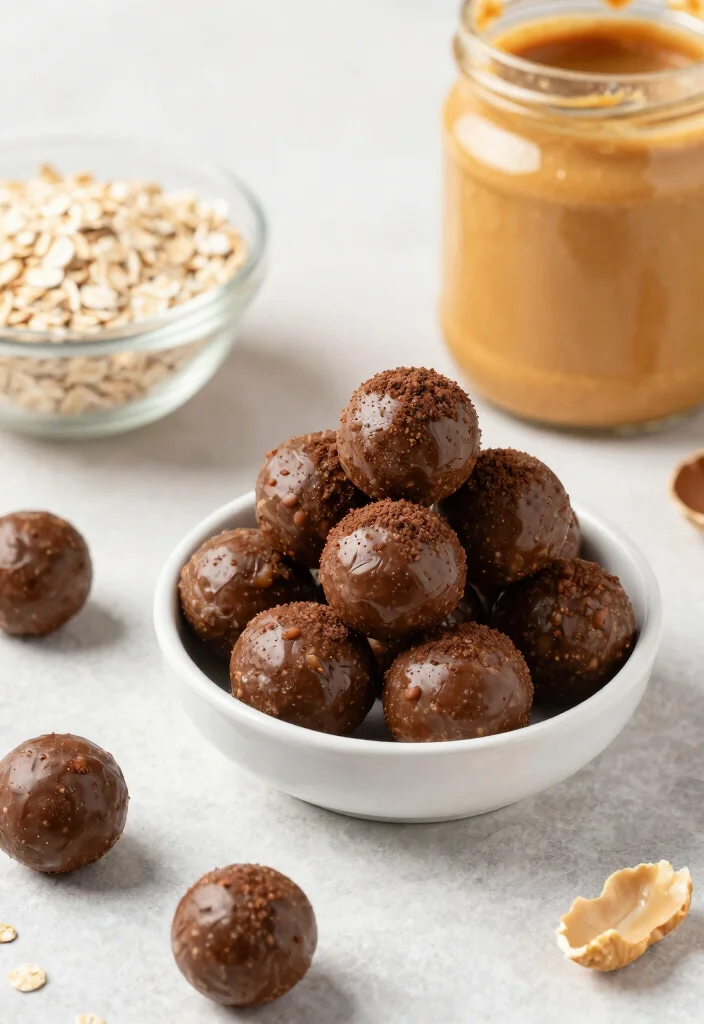 12 Healthy Vegan Baking Recipes for Clean Sweet Treats 8. Chocolate Peanut Butter Protein Balls 0