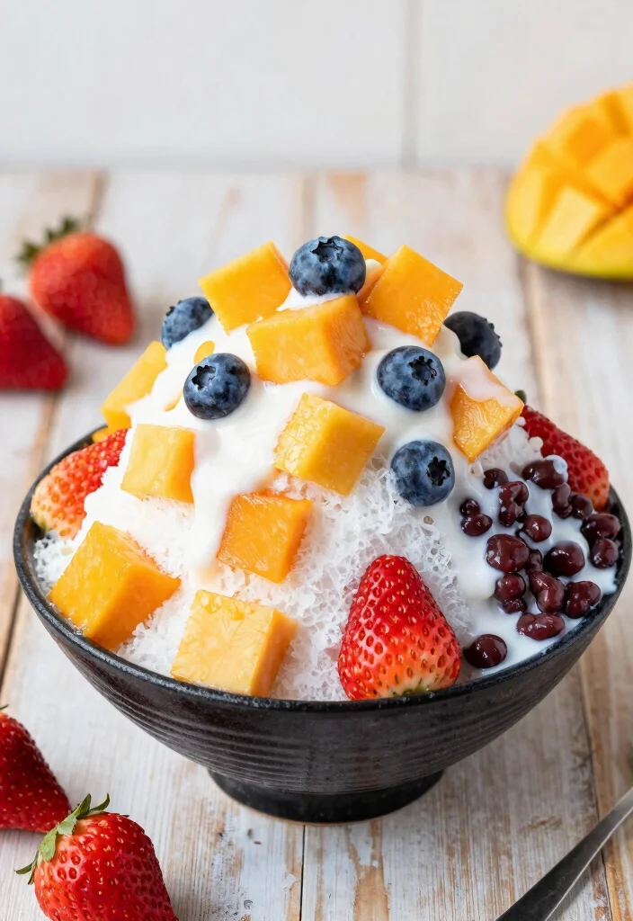 12 Korean Dessert Recipes with Unique Sweet Flavors 1. Vegan Bingsu Korean Shaved Ice 0