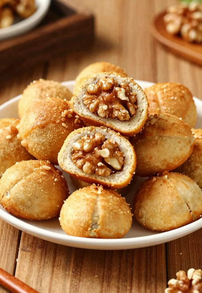 12 Korean Dessert Recipes with Unique Sweet Flavors 12. Vegan Hodo Gwaja Walnut Cake 0