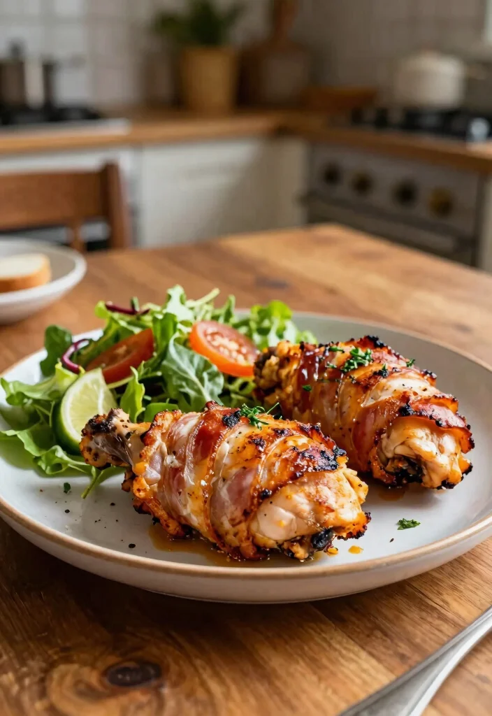 12 Low Carb Fall Dinner Recipes for Cozy Evenings 100 12 Low Carb Fall Dinner Recipes for Cozy Evenings - 10. Bacon-Wrapped Chicken Thighs 1