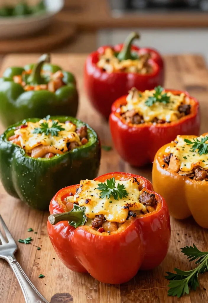 12 Low Carb Fall Dinner Recipes for Cozy Evenings 67 12 Low Carb Fall Dinner Recipes for Cozy Evenings - 7. Turkey and Spinach Stuffed Peppers 1