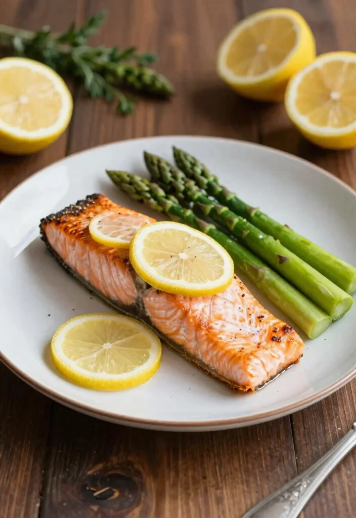 12 Prediabetic Dinner Recipes for Balanced Eating 12 12 Prediabetic Dinner Recipes for Balanced Eating - 2. Baked Salmon with Asparagus 1
