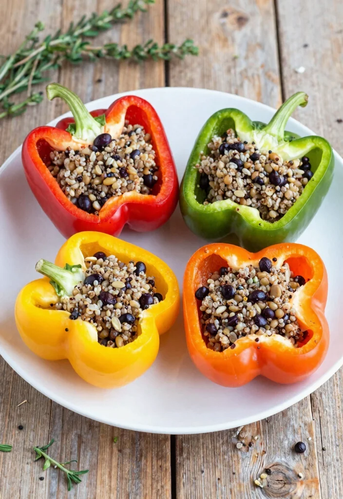 12 Prediabetic Dinner Recipes for Balanced Eating 23 12 Prediabetic Dinner Recipes for Balanced Eating - 3. Quinoa and Black Bean Stuffed Peppers 1
