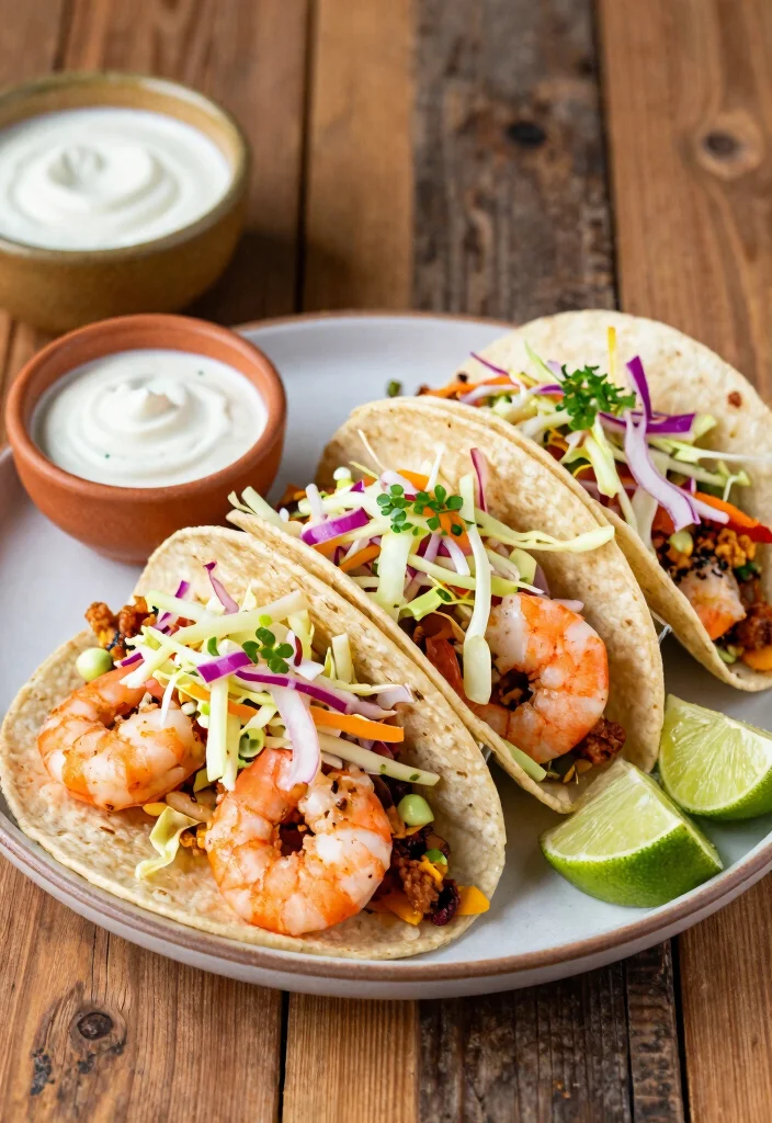 12 Prediabetic Dinner Recipes for Balanced Eating 89 12 Prediabetic Dinner Recipes for Balanced Eating - 9. Shrimp Tacos with Cabbage Slaw 1