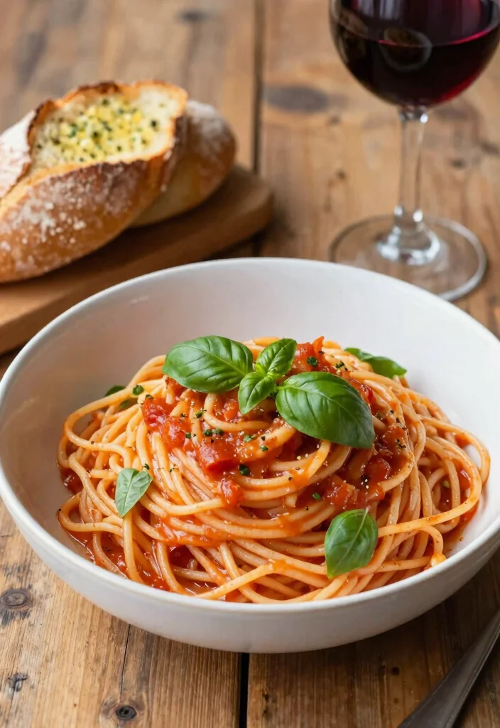 12 Spaghetti Dinner Recipes for Family Favorites 2. Creamy Tomato Basil Spaghetti 0