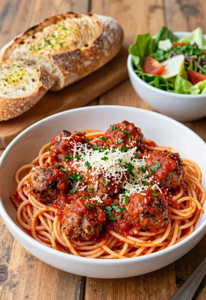12 Spaghetti Dinner Recipes for Family Favorites 4. One Pot Spaghetti with Meatballs 0