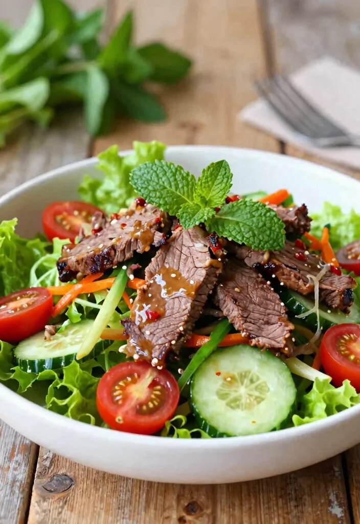 12 Thai Keto Recipes with Bold Spiced Flavor 6. Spicy Thai Beef Salad 0