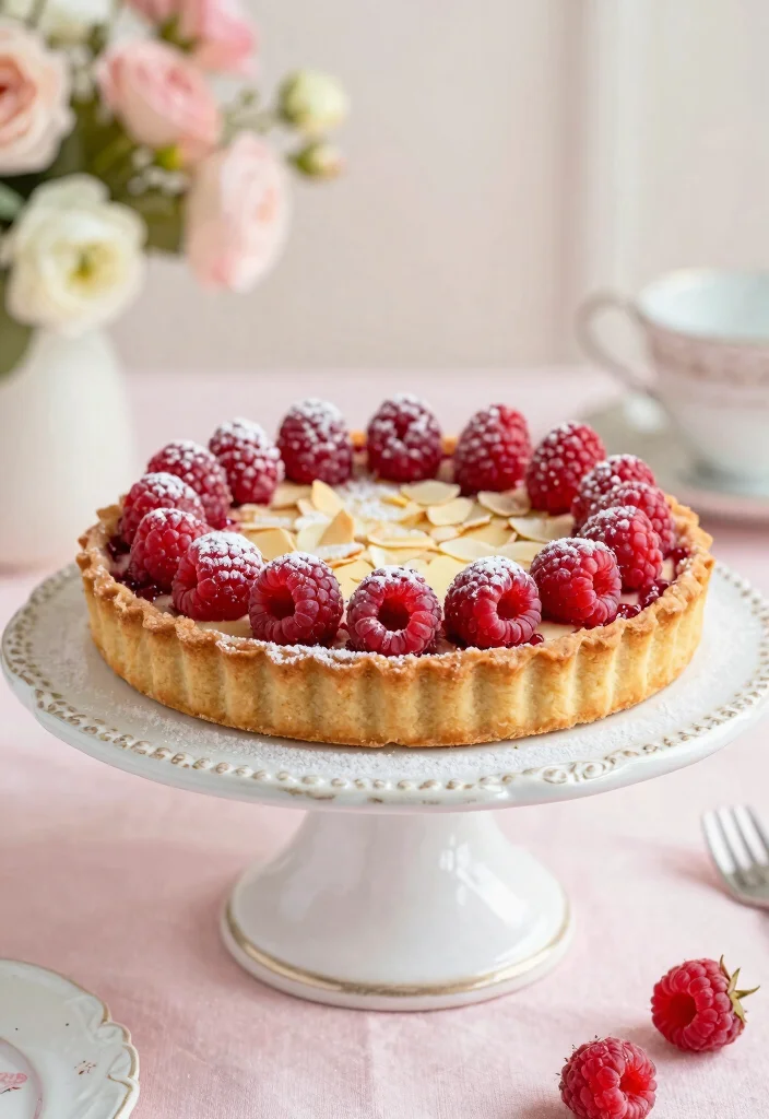 14 Dessert Food Recipes for Easy Homemade Sweets 12. Raspberry Almond Tart 0