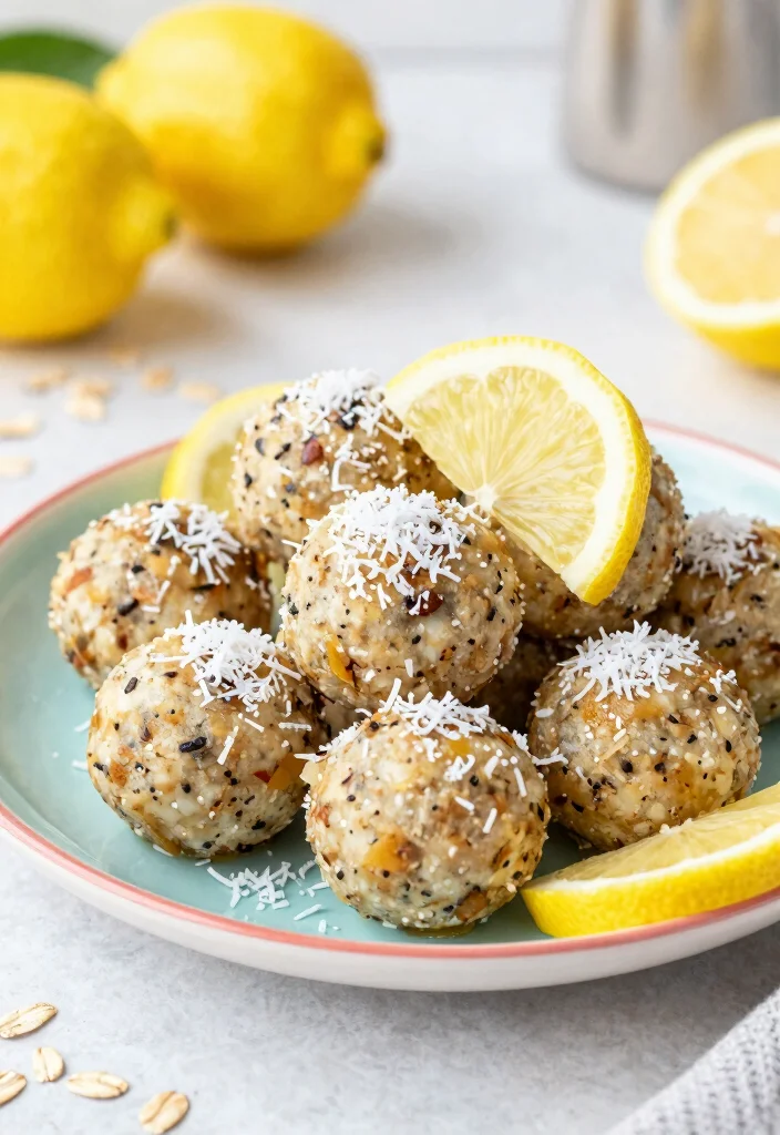 14 Dessert Food Recipes for Easy Homemade Sweets 9. Lemon Coconut Energy Balls 0